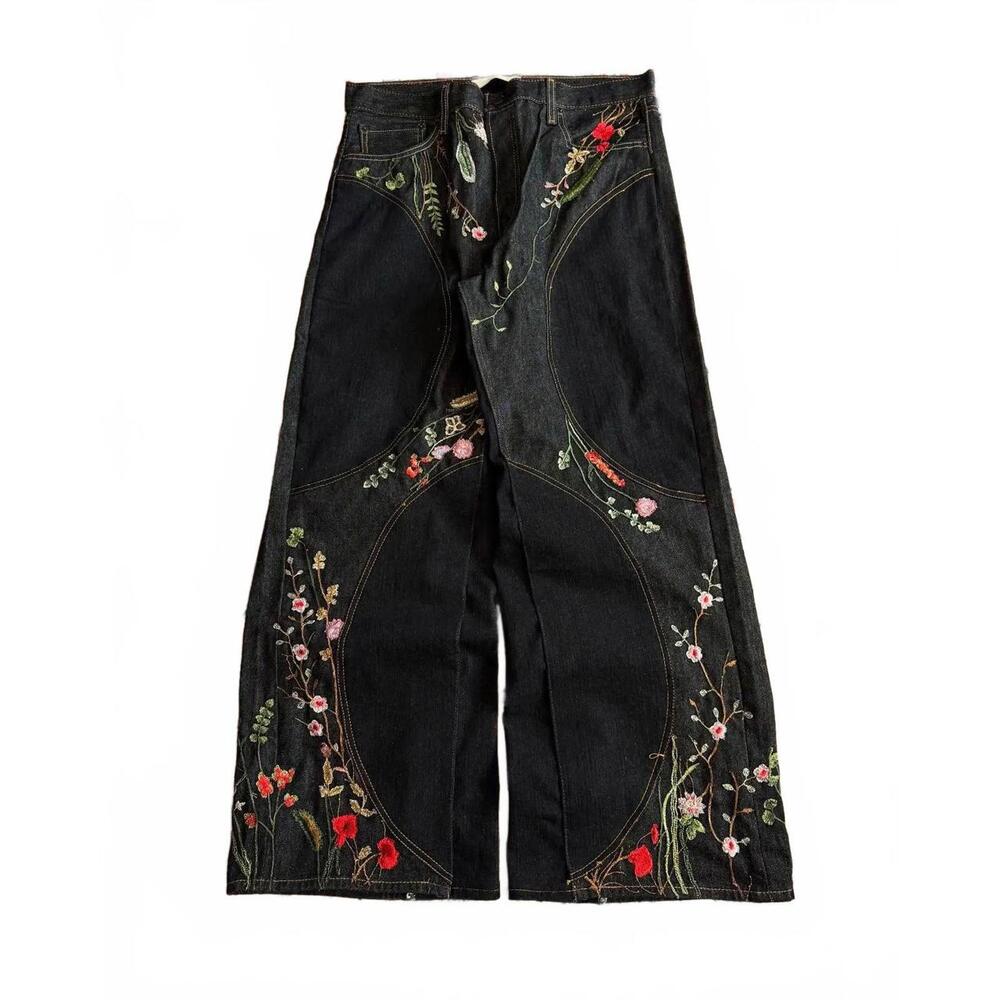 Vintage Womens Y2K Blossom Baggy Jeans🖨️